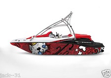 GRAPHIC KIT DECAL BOAT SPORTSTER SEA DOO SPEEDSTER SPORT WRAP BEWARE CAT