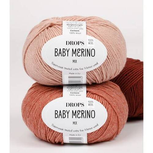 Knitting yarn, Merino wool, DROPS Baby Merino, Sport weight yarn - Afbeelding 1 van 46