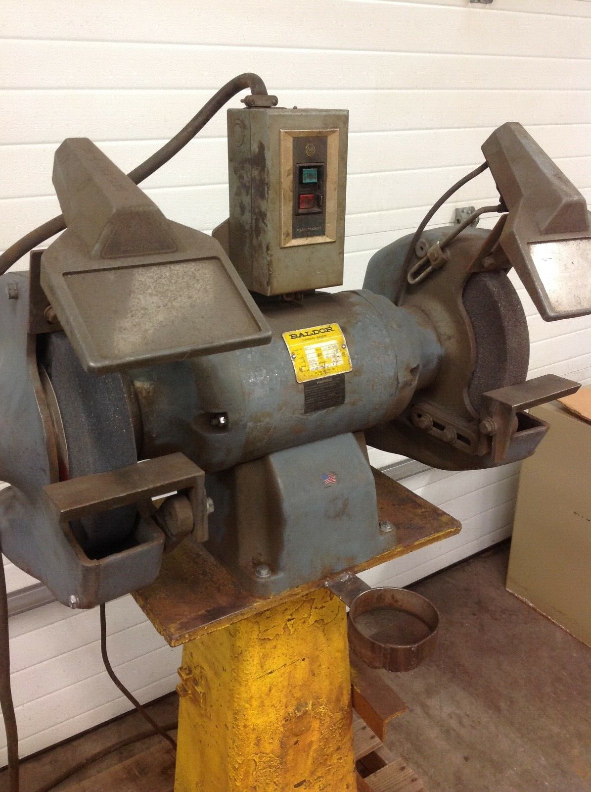 Baldor 1216W 12" Industrial 3Hp Bench Grinder w/ Heavy Duty Stand