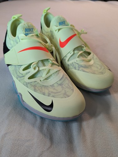 Nike Zoom Pole Vault Elite Mens Sz 13 AA1204-700 Green Track and Field Shoes - Picture 6 of 11