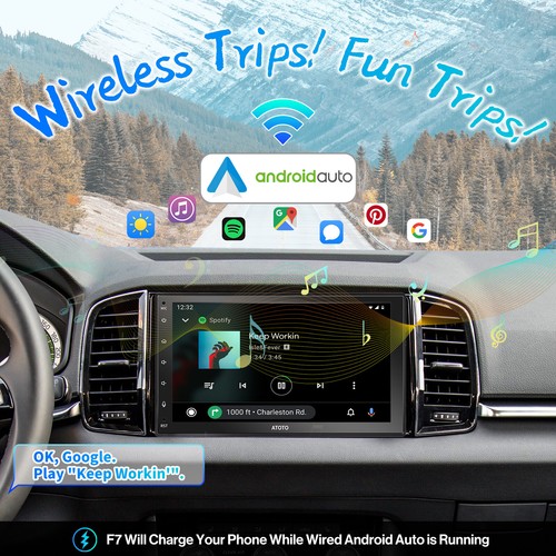 ATOTO F7WE Wireless CarPlay&Android Auto 7" QLED Autoradio GPS Navi Doppel 2DIN - Bild 2 von 9