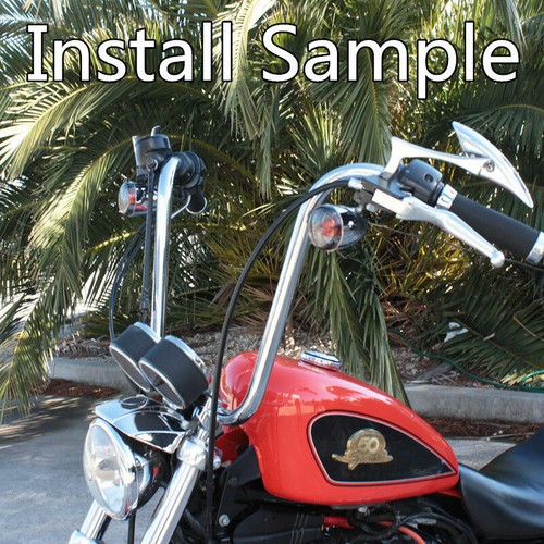 CHROME SPEAR REARVIEW MIRRORS 4 HONDA REBEL 250 SHADOW 600 750 VTX VT 1300 1800 - Bild 11 von 11