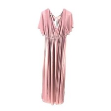 Show Me Your Mumu Weddings | NWT 1X Emily Empire Maxi Antique Rose Chiffon