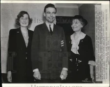 1936 Wire Photo Henry Cabot Lodge Jr with with on election to the U.S. Senate