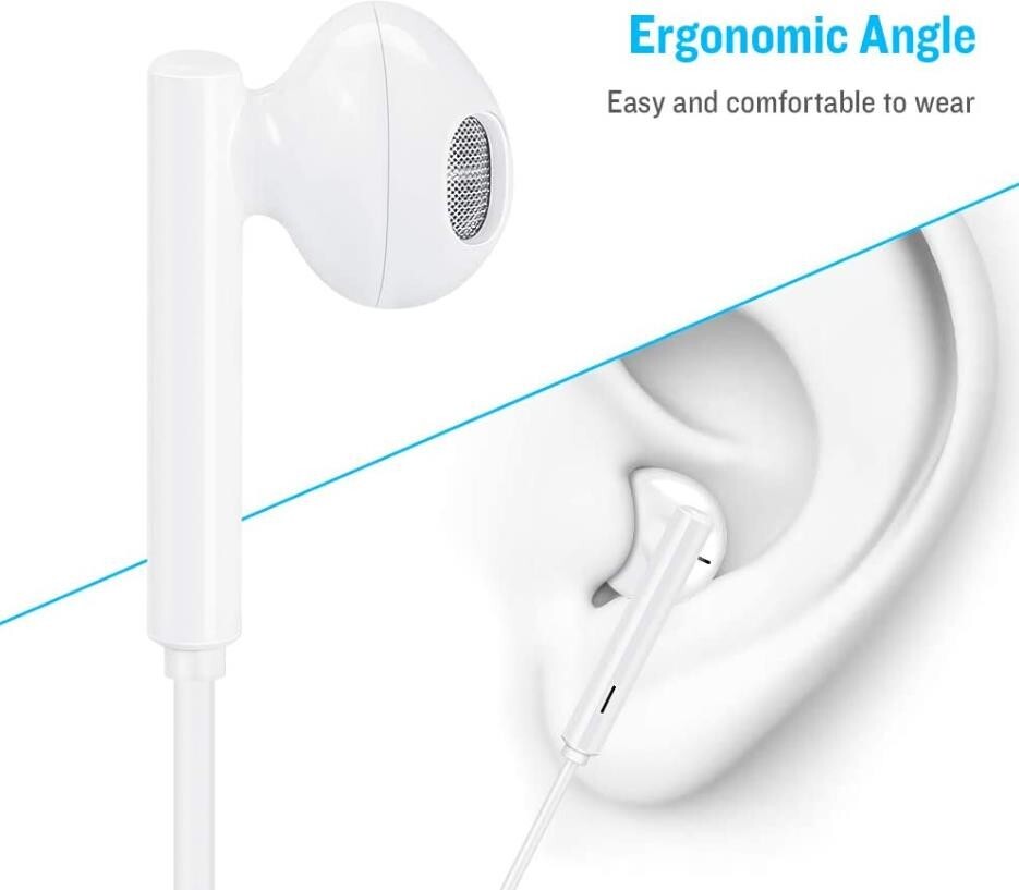 Type C Usb C Earphone Headphone Headset for Samsung Galaxy Tab S7 FE/A7 Lite /A8
