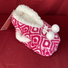Sherpa Lined Cozies Slip On Slippers Womens Sz L/XL 8-10 Fuschia NWT