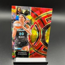 2024 Panini Select Red Cracked Ice #182 Isabelle Harrison Chicago Sky
