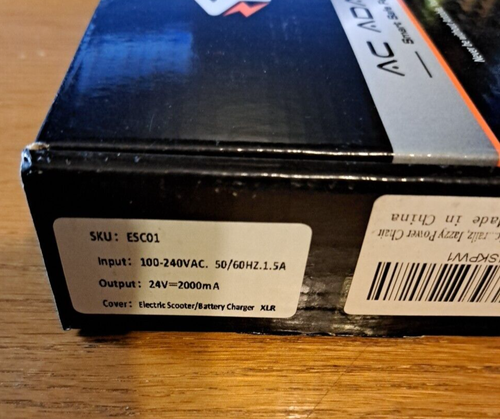 24V 2A Electric Power Supply ESC01, XLR THGX-4202 - Picture 6 of 6