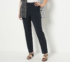 Truth Style Full Length Straight Leg Woven Pants Black XL NWOT 806
