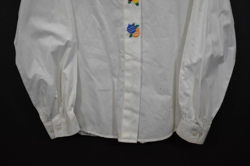 Westbound Womens Long Sleeve Embroidered Christmas Ornament Button Up Shirt 14 - Picture 5 of 7