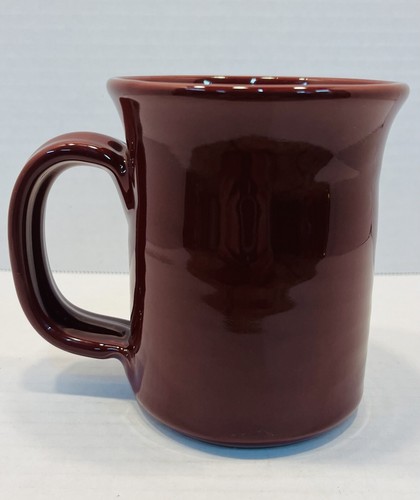 Red Cedar Lodge Deneen Pottery Coffee Mug Souvenir Burgundy 2011 4.25” - Picture 4 of 9