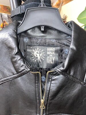 Men's Faux Leather Jacket - GV - Hand Made in Italy - Slightly