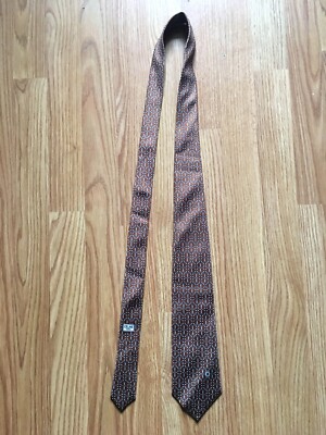 CELINE Vintage Logo Design Silk Mens Tie | eBay