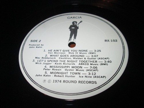 JERRY GARCIA SELF TITLED 1974 LP NM NEAR MINT US ROUND VINYL GRATEFUL DEAD - Picture 4 of 4