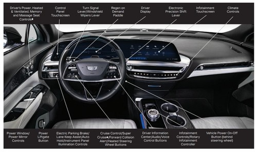 Steering Wheel with Shifter Black Leather Cadillac Escalade LYRIQ-V - Picture 21 of 22