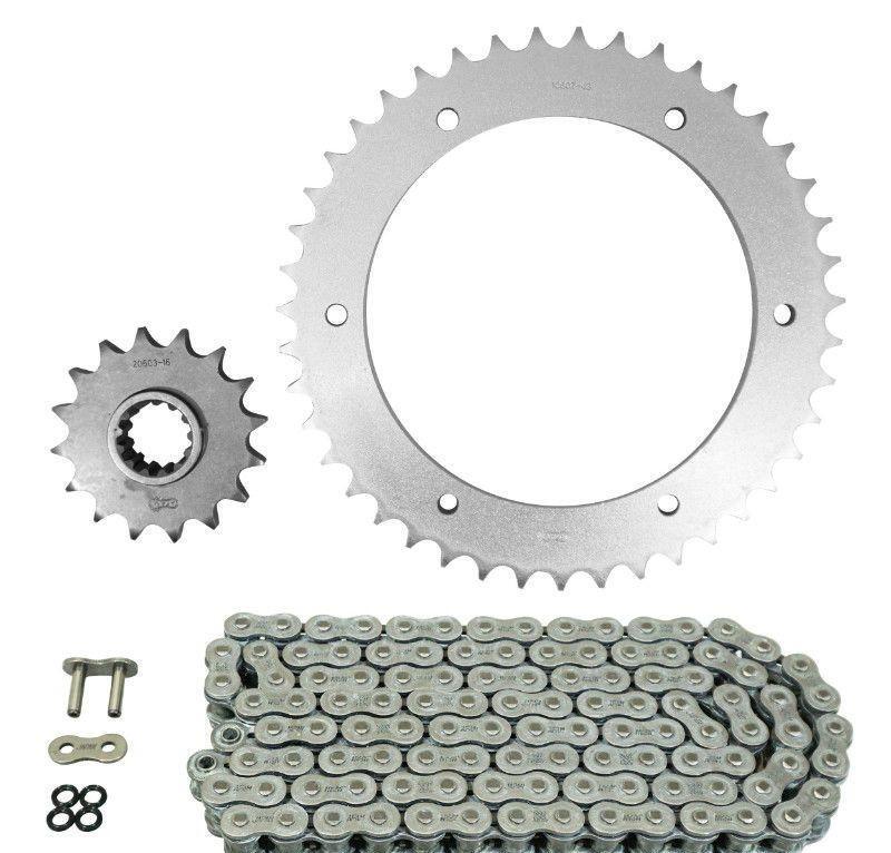 Kit chaine Honda 750 VFR F avec transmission Afam 530 16x43 dents