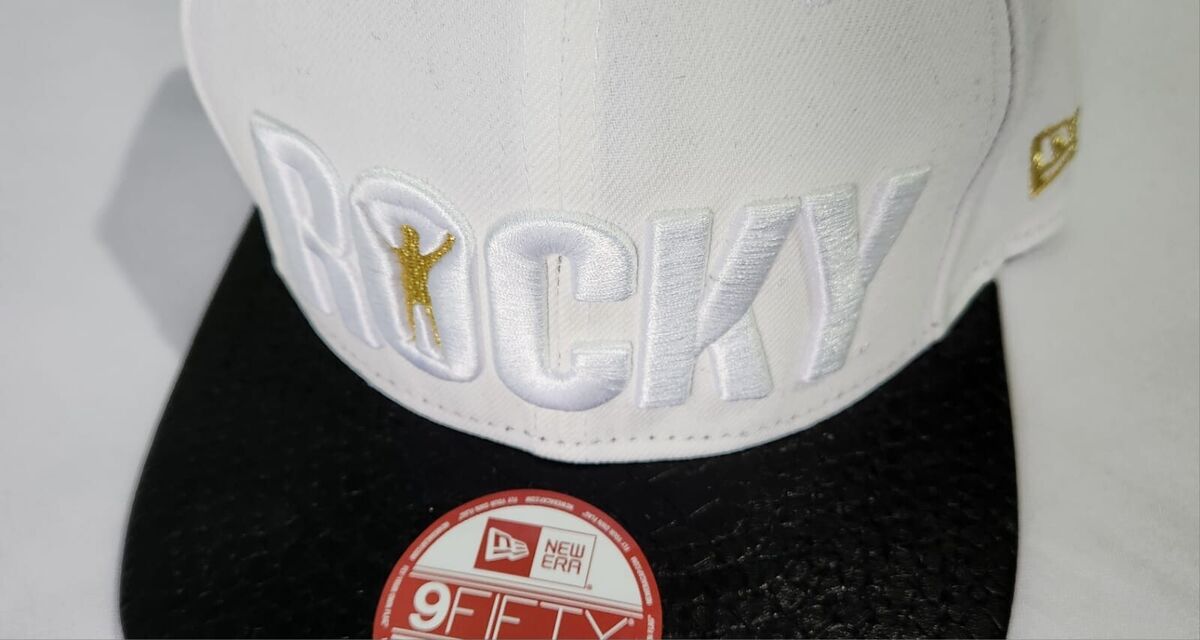 NEW ERA CAP HAT 9FIFTY WHITE GOLD SNAPBACK ROCKY BALBOA NEW ERA CAP HAT 9FIFTY WHITE GOLD SNAPBACK ROCKY BALBOA