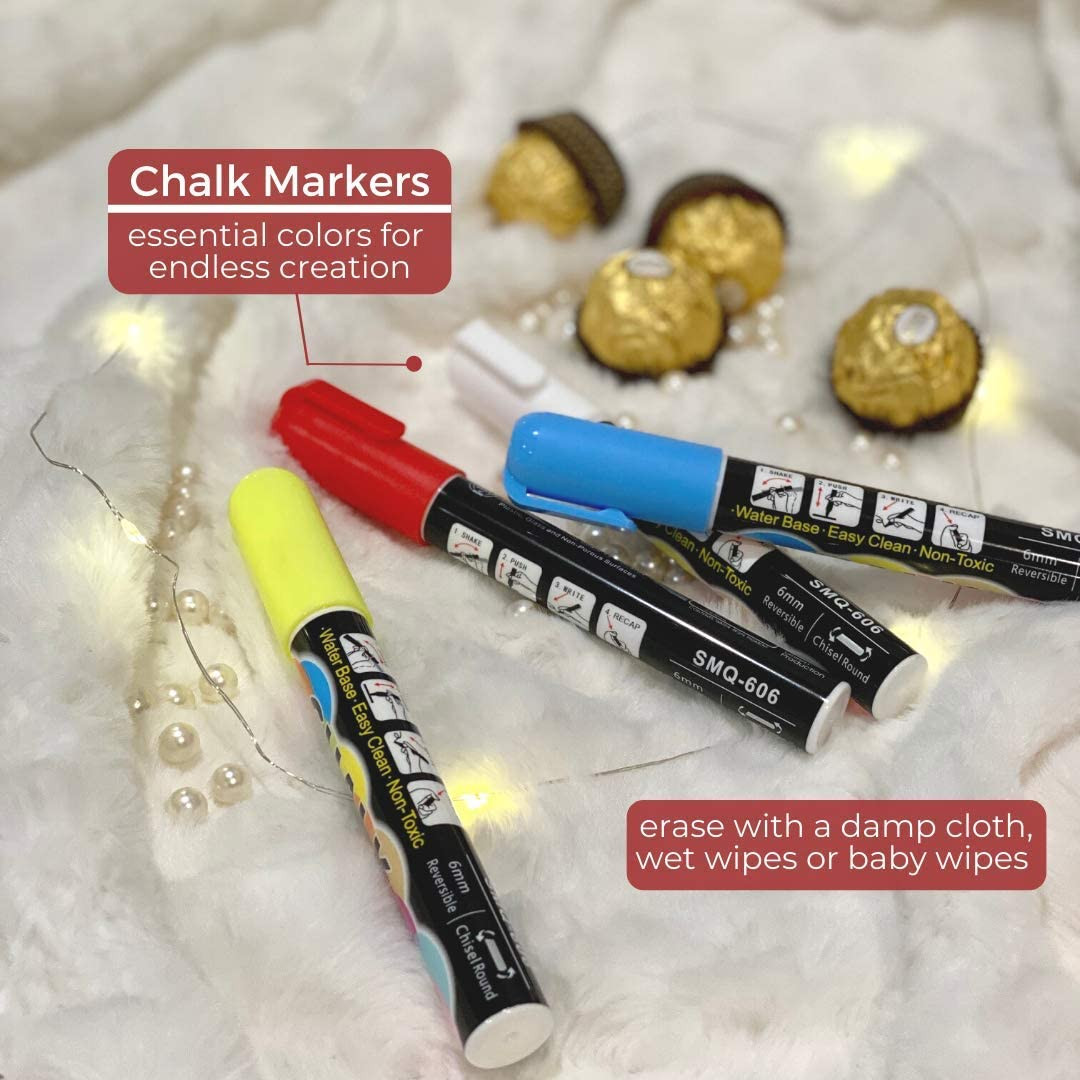 Movie Night Decorations Chalkboard Kit for Movie Theme Parties, 1 Chalkboard + 1