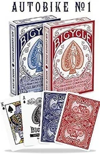 Bicycle Autobike No. 1 Playing Cards 1 Blue & 1 Red Deck