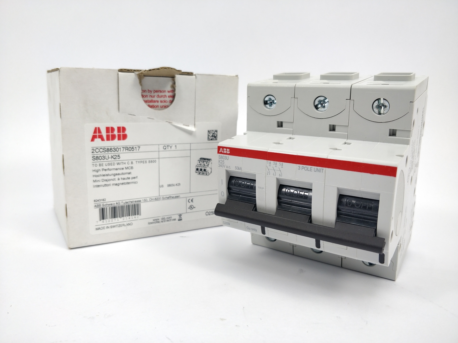 Abb 2Ccs863017R0517 S803u-K25 High Performance Mcb