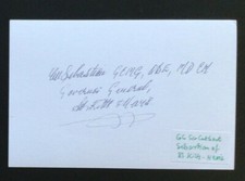  Cuthbert Sebastian Signed Photo (Back) / Autographed Saint Kitts - Nevis 