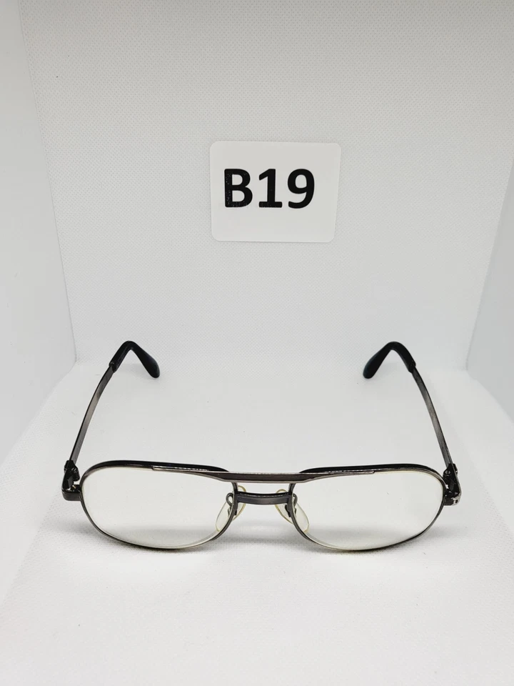 Marcos de gafas de aviador grises de colección UNIVIS Bronzini EE. UU. 145 53-18 Foto 2 de 4