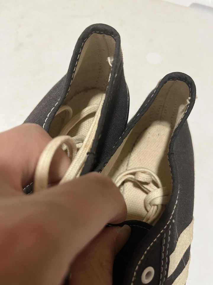 Vintage 1960s Converse Black Label Chuck Taylor Running Track Sneakers Size 7 W - Image 4 of 4