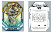 2022 TOPPS UPDATE DIAMOND GREATS DIE-CUT BLUE PARALLEL DGDC-75 JOHNNY MIZE