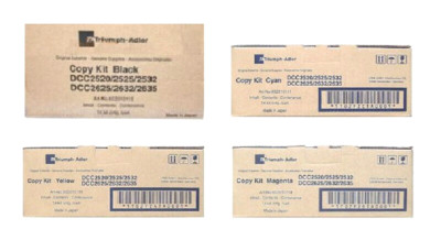 4 x Original Toner Triumph-Adler DCC 2520 2525 2532 2625 2632 2635 BK-C-M-Y SET