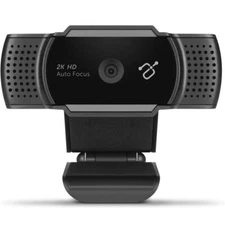 2K Webcam with Auto Focus and Dual Stereo Noise Cancelling Mics - AluraTek
