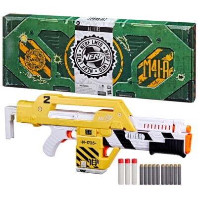 NERF Aliens LMTD Aliens M41A Pulse Rifle Blaster New Sealed