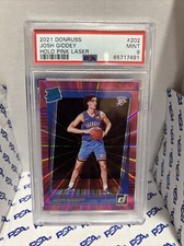 Josh Giddey Rated Rookie 2021-22 Donruss Holo Pink Laser #202 PSA 9 Mint POP 2