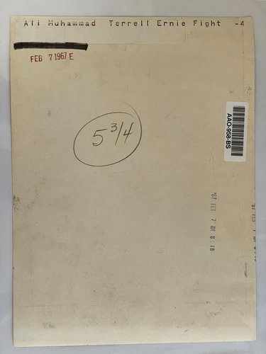 Muhammad Ali vs. Ernie Terrell 1967 プレスフォト 公民権 #historyinpieces - 画像3/4