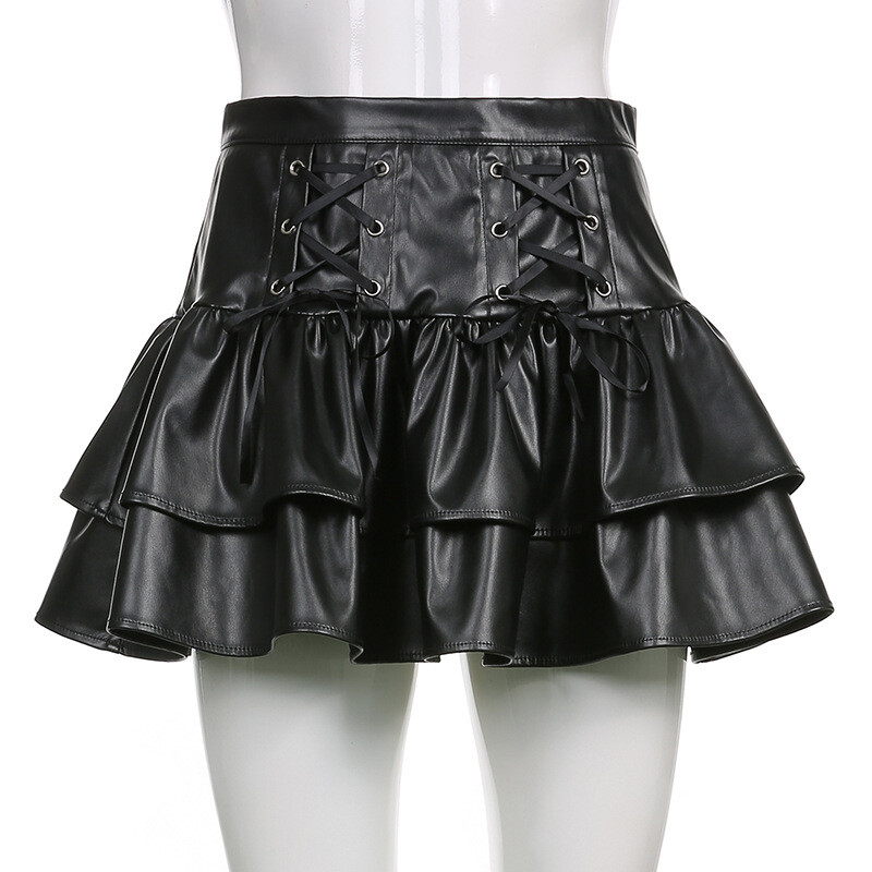 Faux skirt pleated trousers スラックス model_front_EB0362299324_8ebec