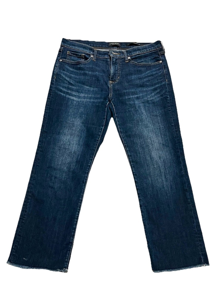 Banana Republic Size 30S Women Jeans Petite Girlfriend Mid Rise Denim Blue
