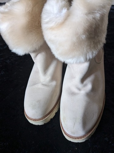 Stivaletti invernali River Island beige naturali neutri - Foto 3 di 11
