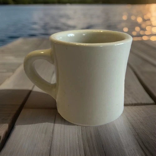 Ultima Vintage Restaurantware Heavy Stoneware Diner Creme Bone Coffee Cup Mug