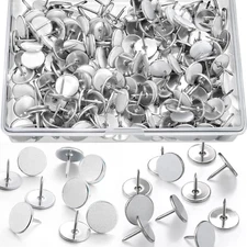 200 Pack White Reflective Tacks Trail Marking Tacks Glow Thumb Tacks