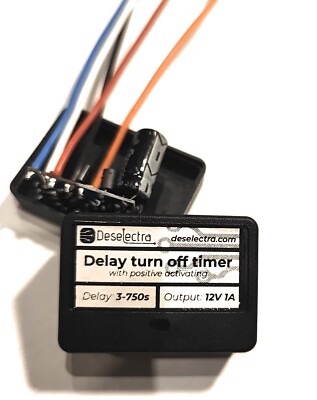 Auto DRL LED Verzögerung Abschalten Zeitschaltuhr 3 bis 750s 12V 1A Box Positivaktivierung