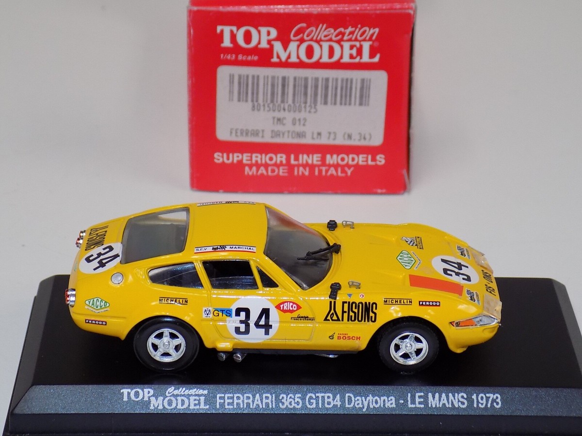 【激レア】BBR 1/43 Ferrari 365 GTB4 24hLeMans 1/43 Top Model Collection Ferrari 365 GTB4 Daytona 1972