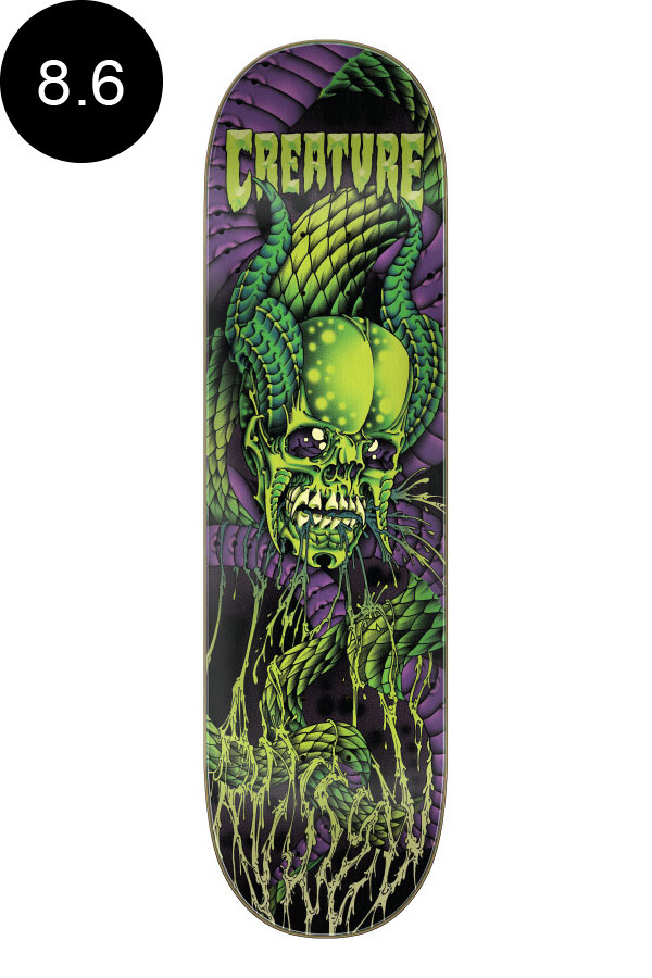 CREATURE Skateboard Deck RUSSELL SERPENT SKULL PRO DECK 8.6in New from Japan-image