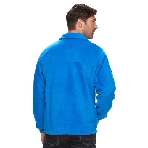Columbia Mens Sweater Size XXL Flattop Ridge Full Zip Fleece Log Sleeves - Imagen 2 de 10