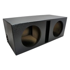 Car Audio Spray Lined Ported Dual 10 Sub Box Speaker Bass Subwoofer Enclosure
