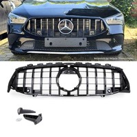 KüHlergrill Schwarz Glanz Pdc+Kamera FüR Mercedes CLA W118 GT Sport-Panamericana