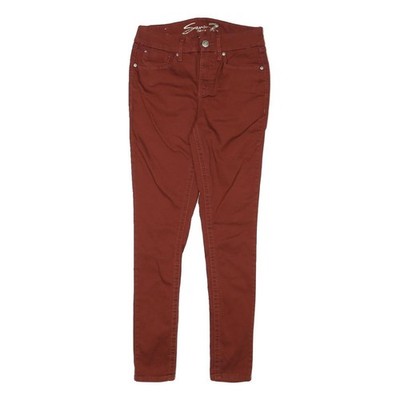 SEVEN7 Damen Slim Rostbraun Baumwollmischung Slim Hose W26 L28