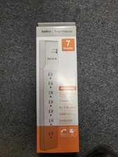 Belkin 6ft 7 Power Surge Protector/Power Strip 2320 Joules