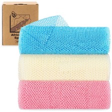 African Net Sponge, African Bath Sponge, Body Exfoliator Scrubber, Bath Washc...