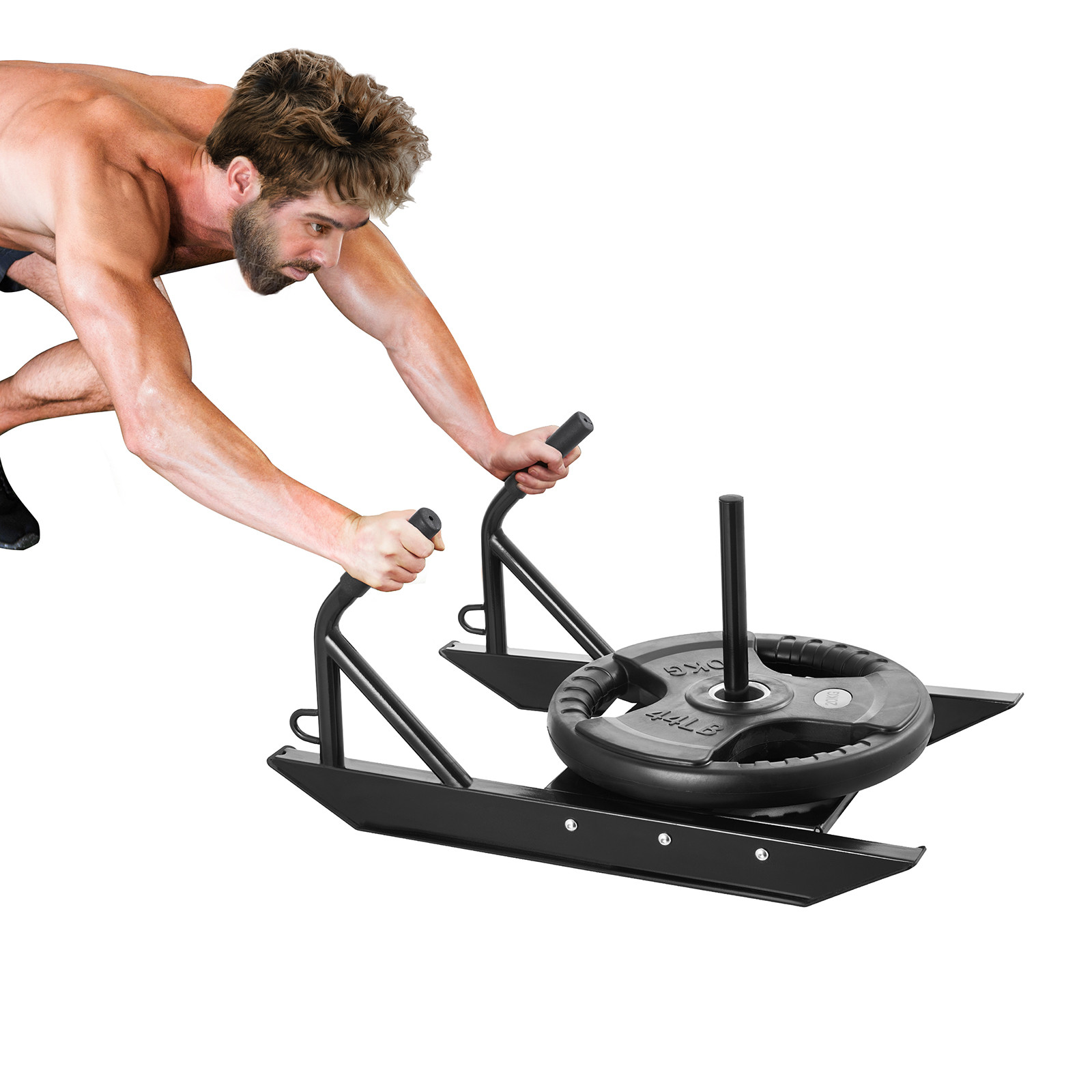 Traîneau de puissance VEVOR noir pour entraînement de force et fitness