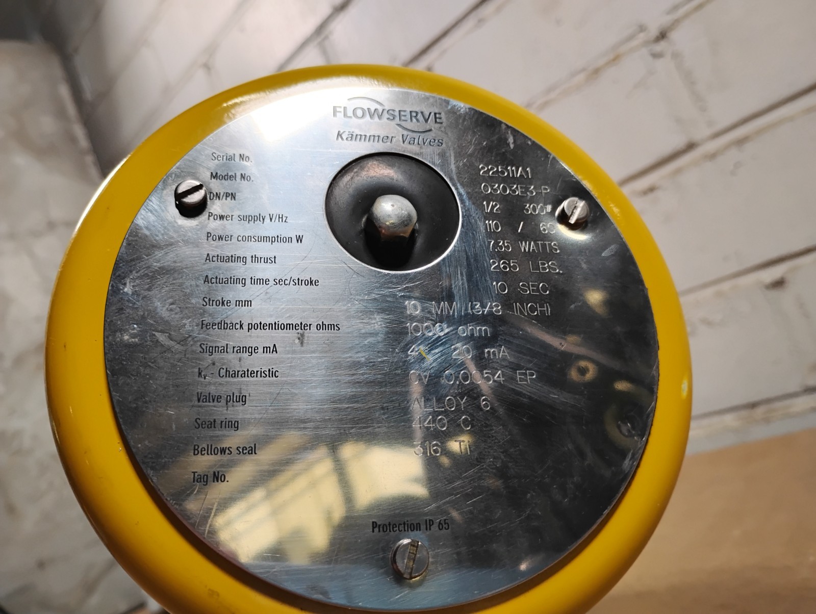 Kammer Flowserve SBA45 Control Valve 0303E3-P  - UNUSED SURPLUS