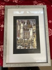 Rare STYLISH Graham Clarke FRAMED ART PRINT , WALL ART LARGE VINTAGE 1970s